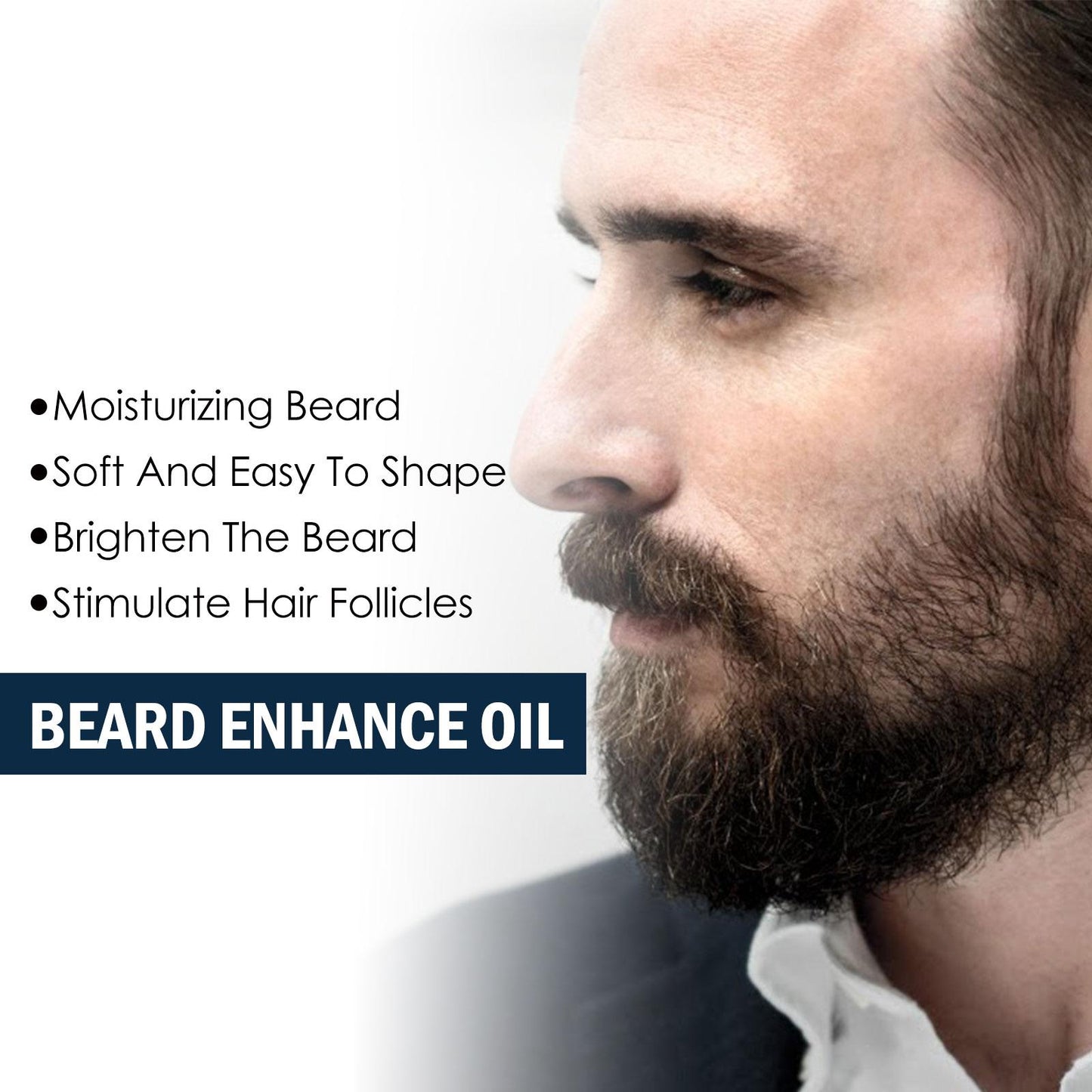 EELHOE Beard Care Oil - Strengthen and Nourish Beard Roots Moisturizing and Shine-Enhancing Beard Growth Serum for Men Hair Care Hydrating