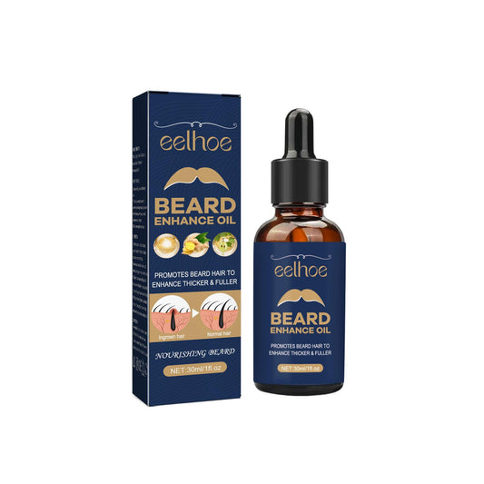 EELHOE Beard Care Oil - Strengthen and Nourish Beard Roots Moisturizing and Shine-Enhancing Beard Growth Serum for Men Hair Care Hydrating